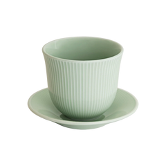 Loveramics 250ml Embossed Tasting Cup & Plate (pack of 6)