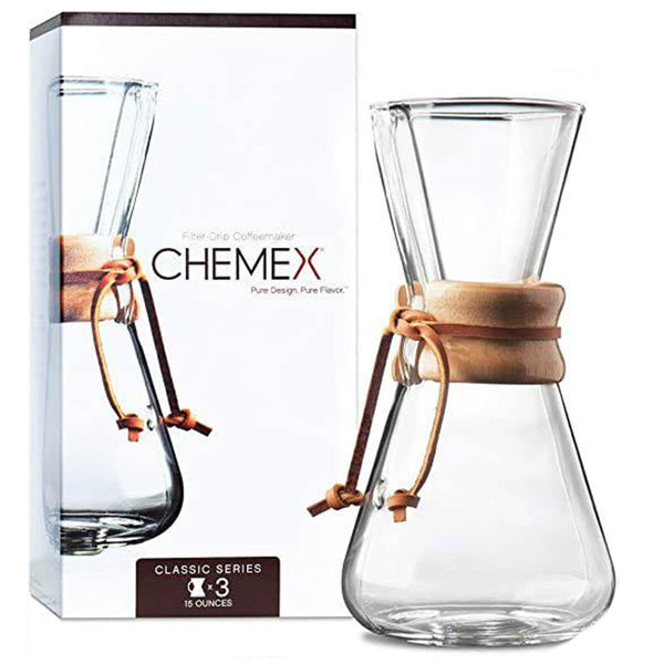 CHEMEX COFFEE MAKERS (WOODEN COLLAR)