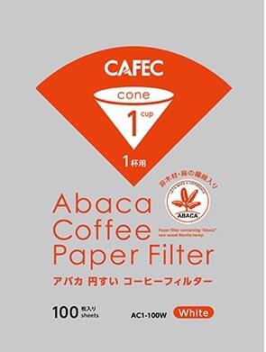 CAFEC ABACA CONE-SHAPED PAPER FILTER (CUP 1)