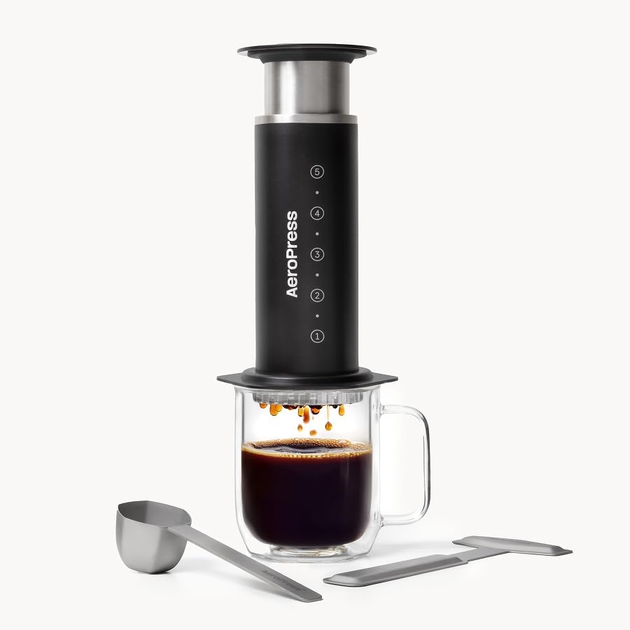 AeroPress Coffee Maker – Steel | Stainless Steel 3-in-1 Coffee Press