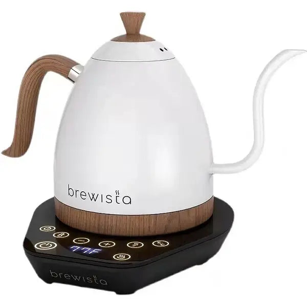 BREWISTA ARTISAN ELECTRIC GOOSENECK KETTLE 1L (Pearl white with Black Base)