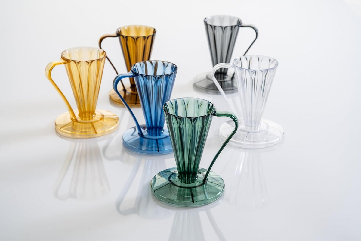 CAFEC Flower Dripper DEEP 27 (Clear Navy)