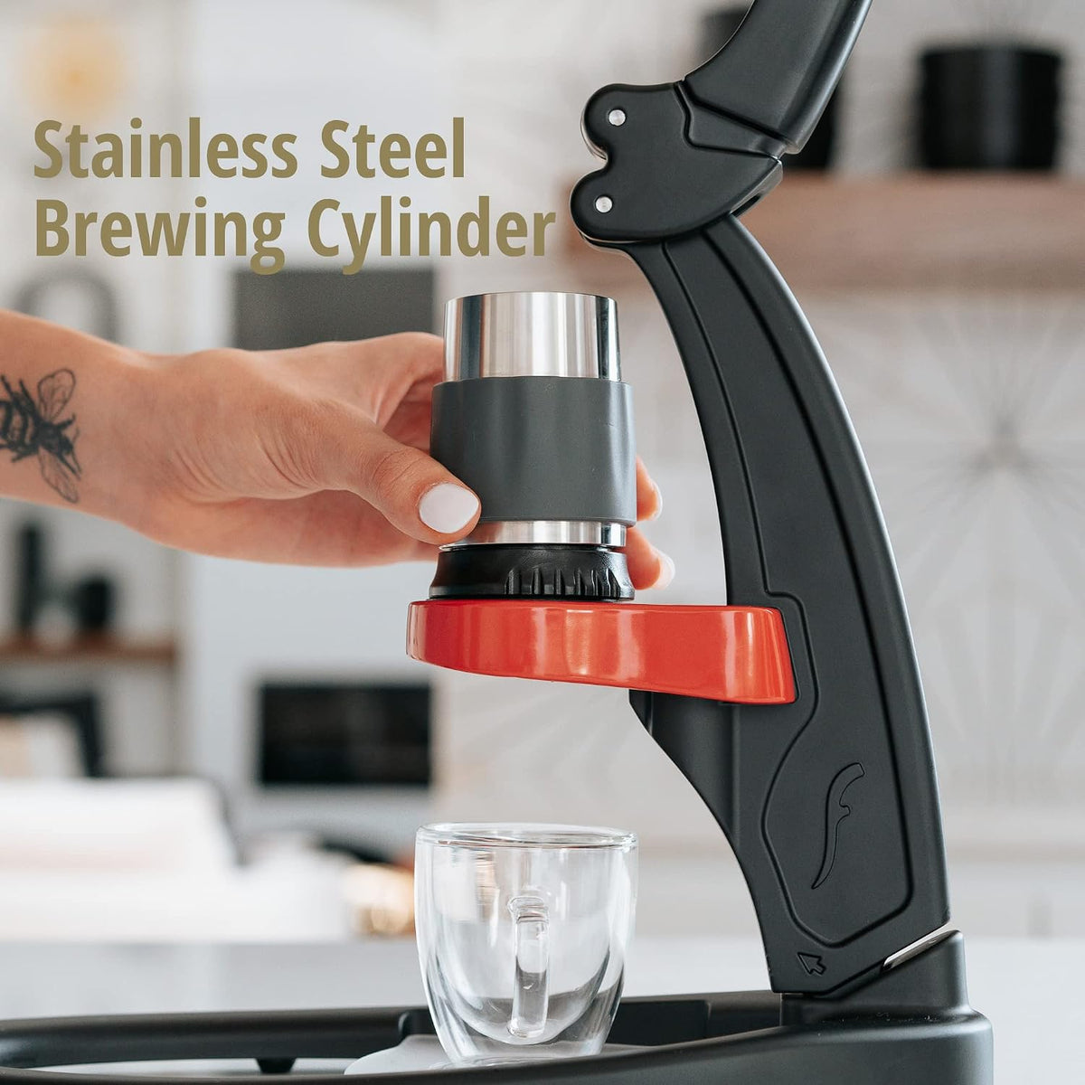 FLAIR CLASSIC ESPRESSO MAKER WITH PRESSURE GAUGE KIT
