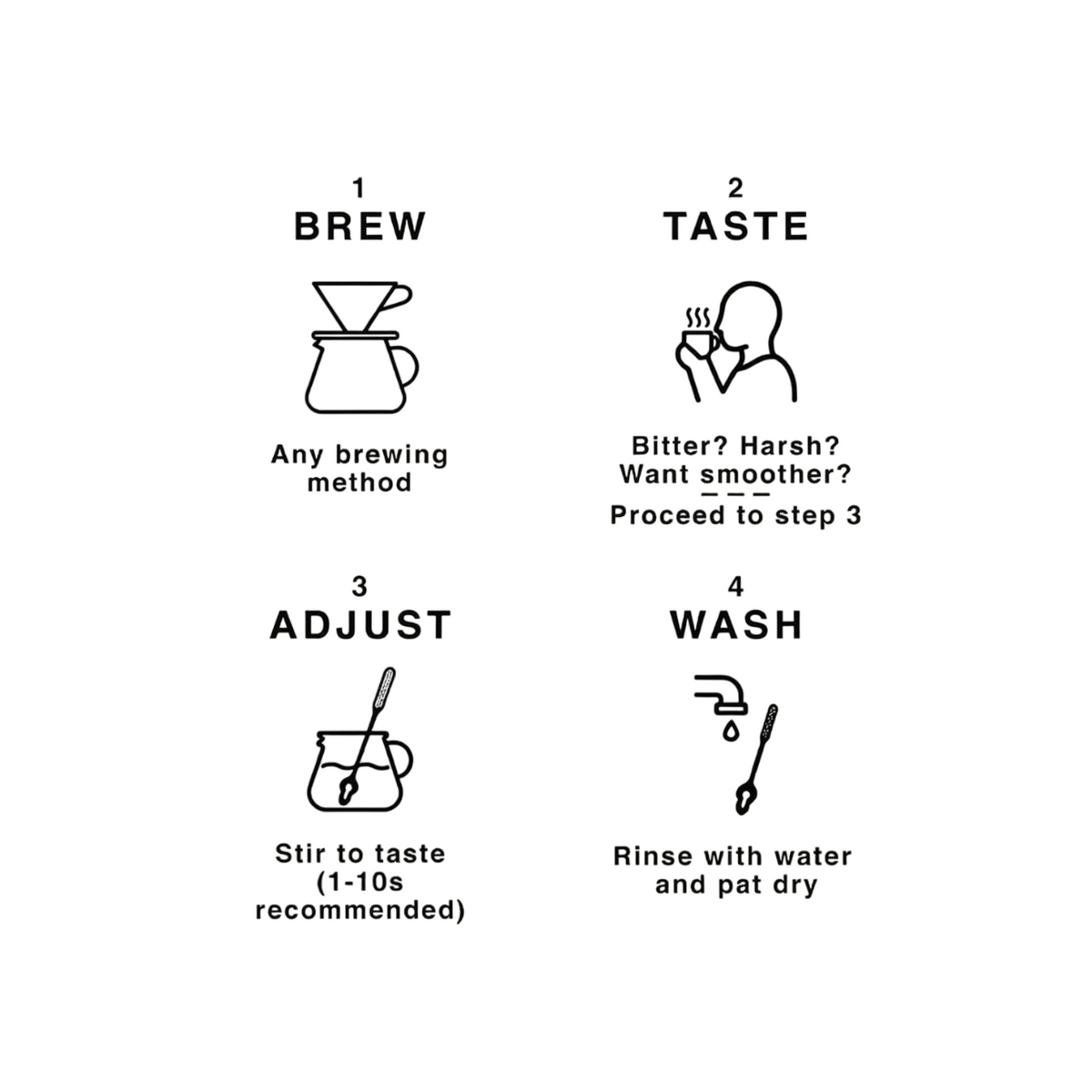 COFFEE KEY™ | BITTERNESS-REDUCING COFFEE STIRRER