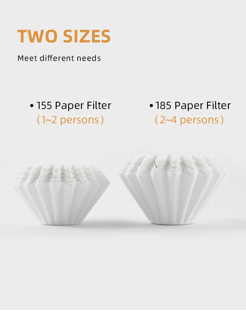 MHW-3BOMBER CAKE-SHAPED COFFEE FILTER PAPER (155)