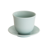 Loveramics 250ml Embossed Tasting Cup & Plate (pack of  6)