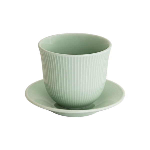 Loveramics 250ml Embossed Tasting Cup & Plate (pack of  6)