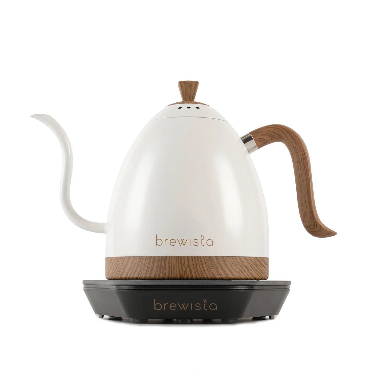 BREWISTA ARTISAN ELECTRIC GOOSENECK KETTLE 1L (Pearl white with Black Base)