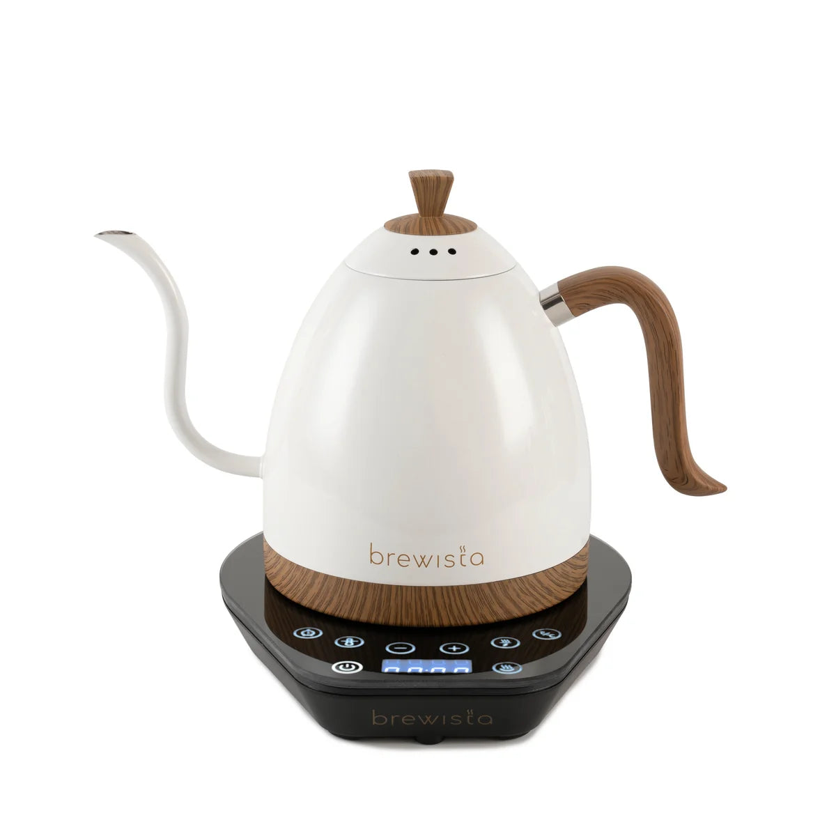 BREWISTA ARTISAN ELECTRIC GOOSENECK KETTLE 1L (Pearl white with Black Base)