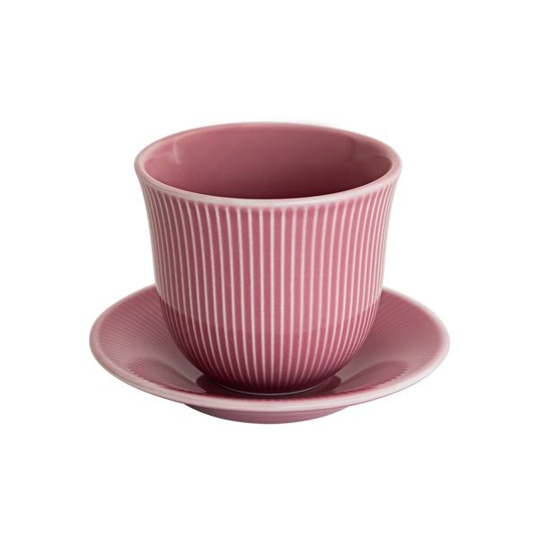 Loveramics 250ml Embossed Tasting Cup & Plate (pack of  6)