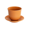 Loveramics 250ml Embossed Tasting Cup & Plate (pack of  6)