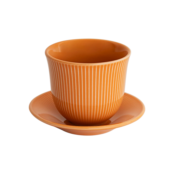 Loveramics 250ml Embossed Tasting Cup & Plate (pack of  6)