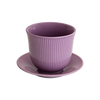Loveramics 250ml Embossed Tasting Cup & Plate (pack of  6)