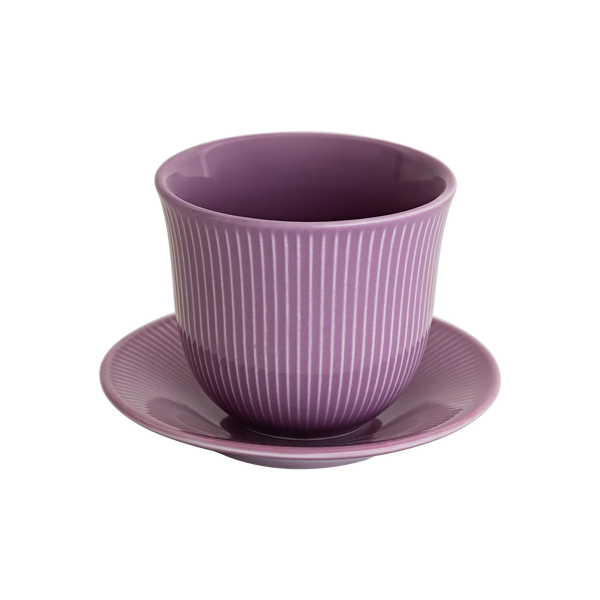 Loveramics 250ml Embossed Tasting Cup & Plate (pack of  6)