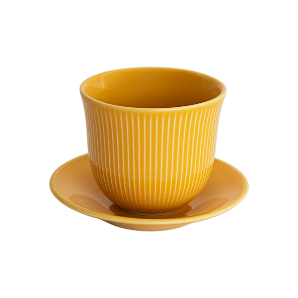 Loveramics 250ml Embossed Tasting Cup & Plate (pack of  6)