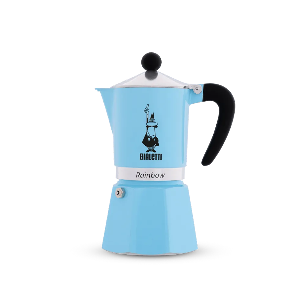 BIALETTI RAINBOW MOKA POT (Light Blue)