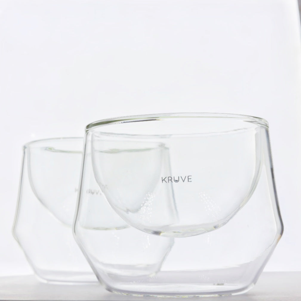 IMAGINE Milk Drink Glass, Hand Made, Double-wall, Set of Two (5oz/150ml  Cortado)