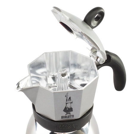 Bialetti Induction Moka Pot Noir avec Base Inox - 4 ou 6 Tasses - Coffee  Machines and Beans - Roasters