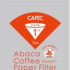 CAFEC ABACA CONE-SHAPED PAPER FILTER (CUP 1)