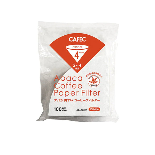CAFEC ABACA CONE-SHAPED PAPER FILTER (CUP 4)